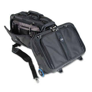 Contour Rolling Laptop Case, Fits Devices Up to 17", Ballistic Nylon, 17.5 x 9.5 x 13, Black - 