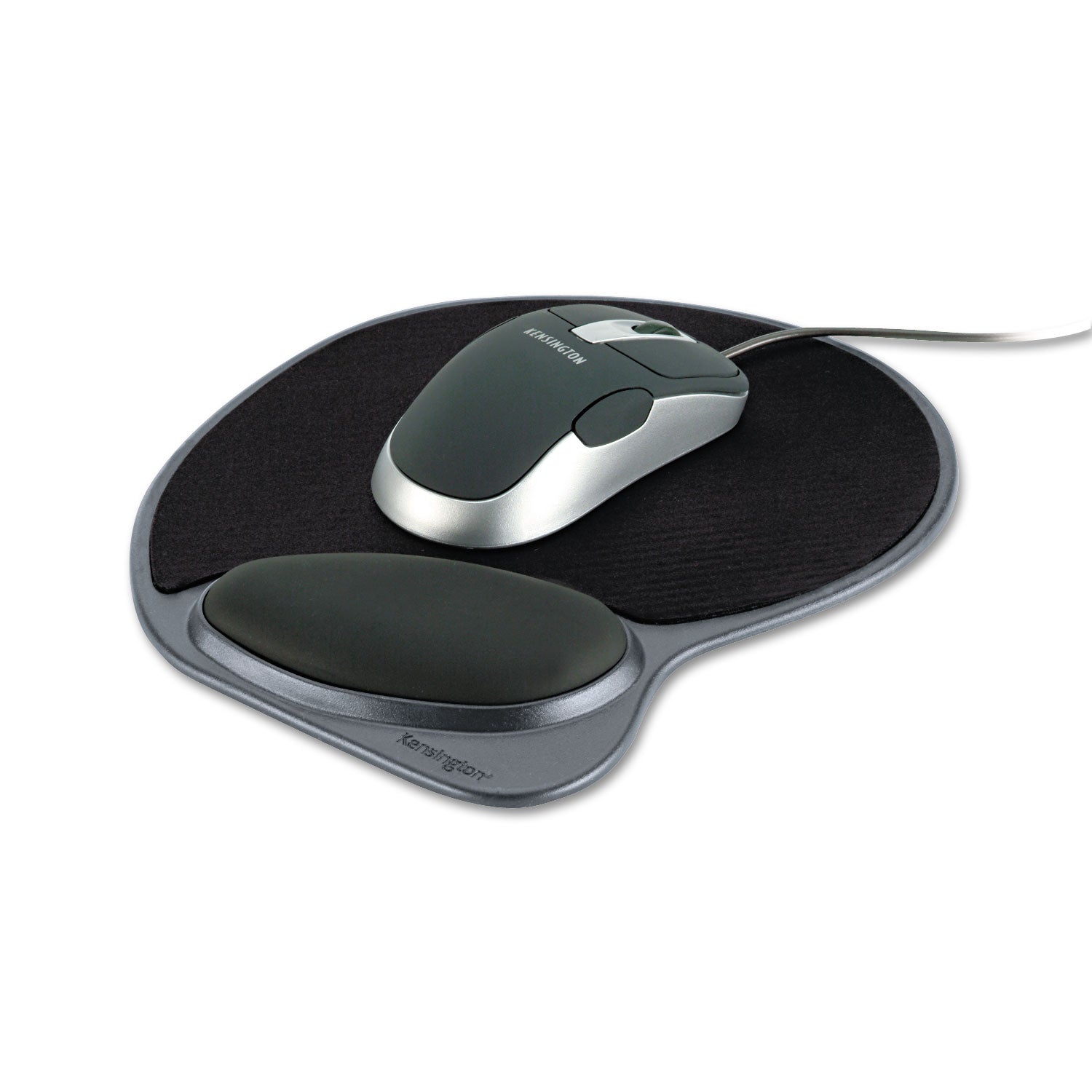 Memory Foam Mouse Pad Wrist Pillow, 10 x 9.87, Black - 