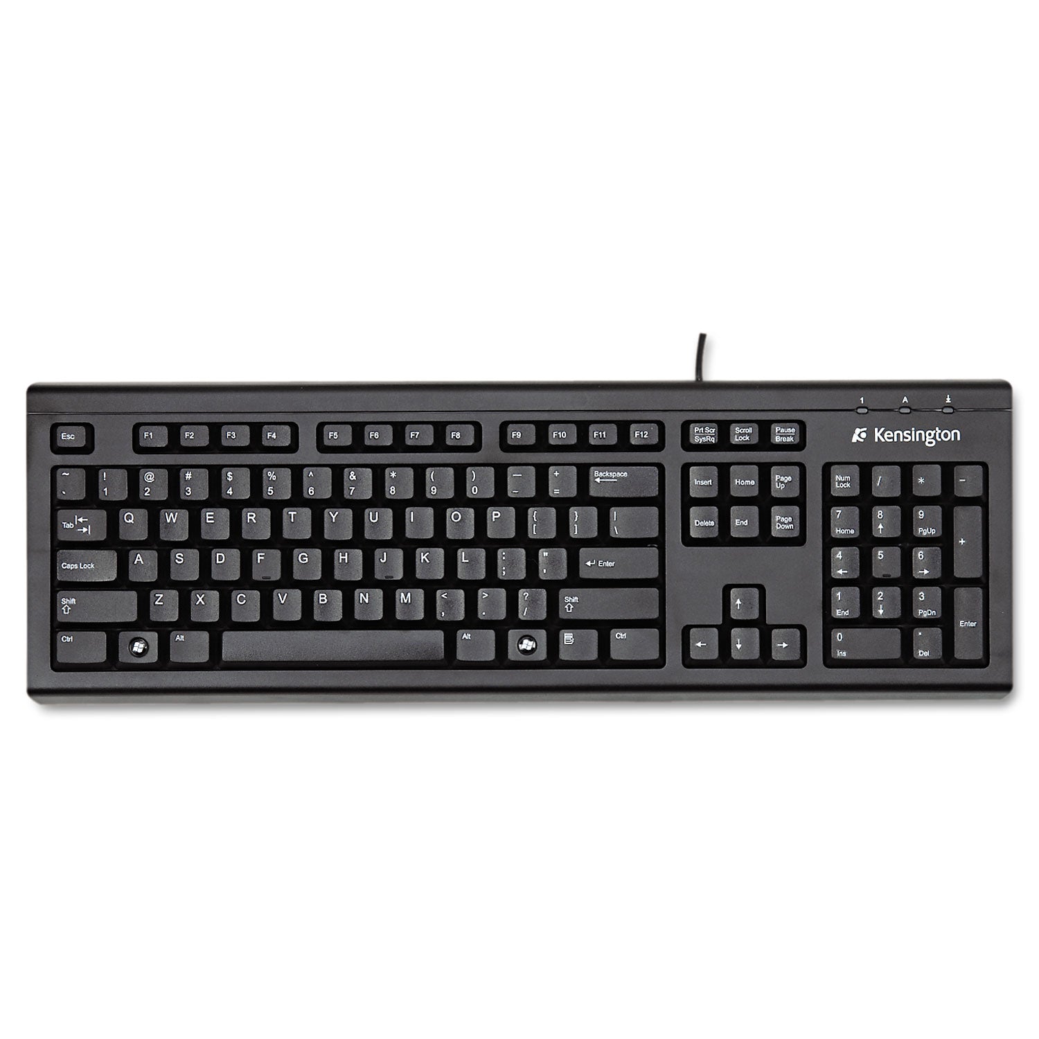 Keyboard for Life Slim Spill-Safe Keyboard, 104 Keys, Black - 