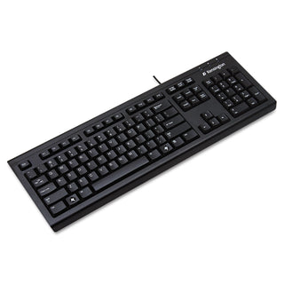 Keyboard for Life Slim Spill-Safe Keyboard, 104 Keys, Black - 