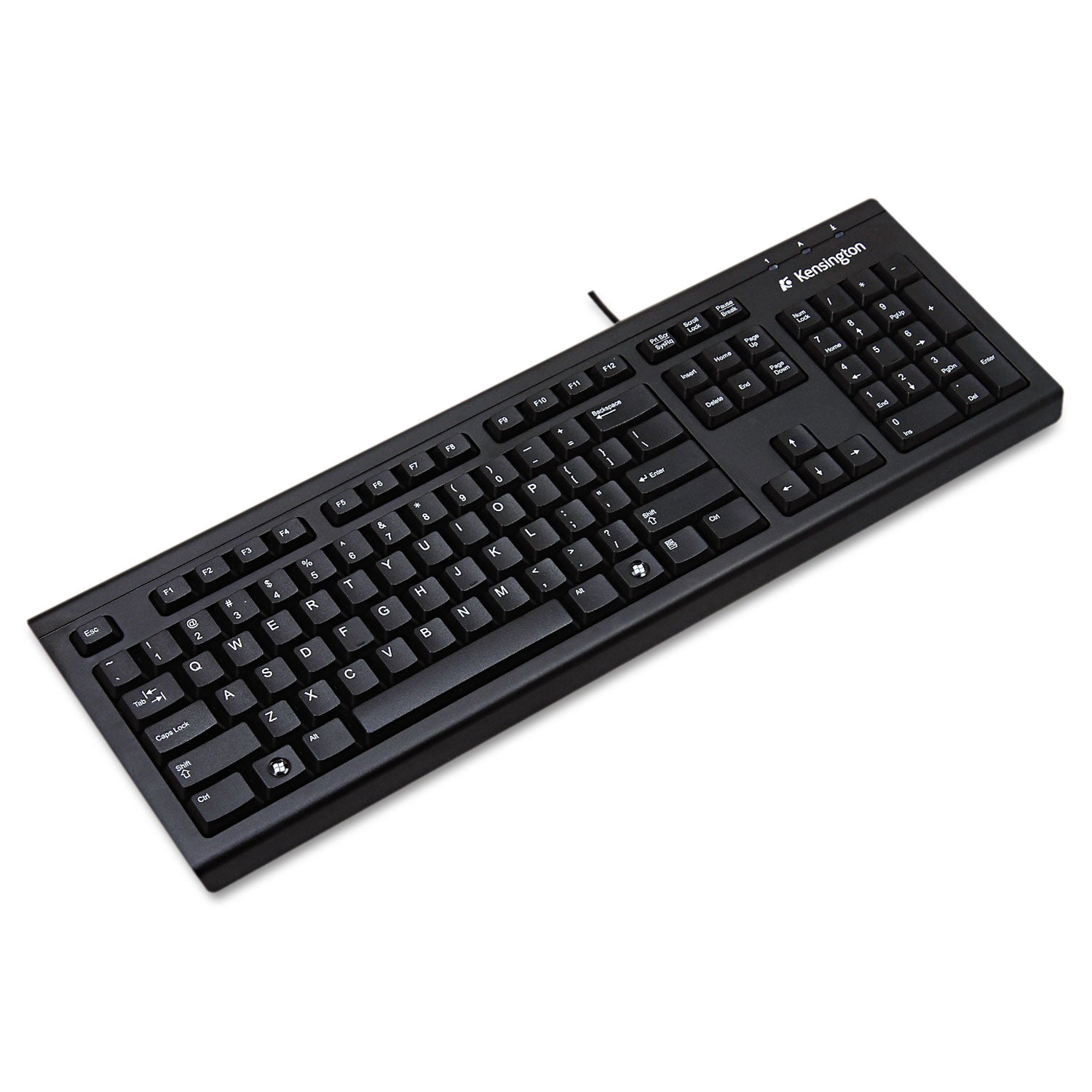 Keyboard for Life Slim Spill-Safe Keyboard, 104 Keys, Black - 