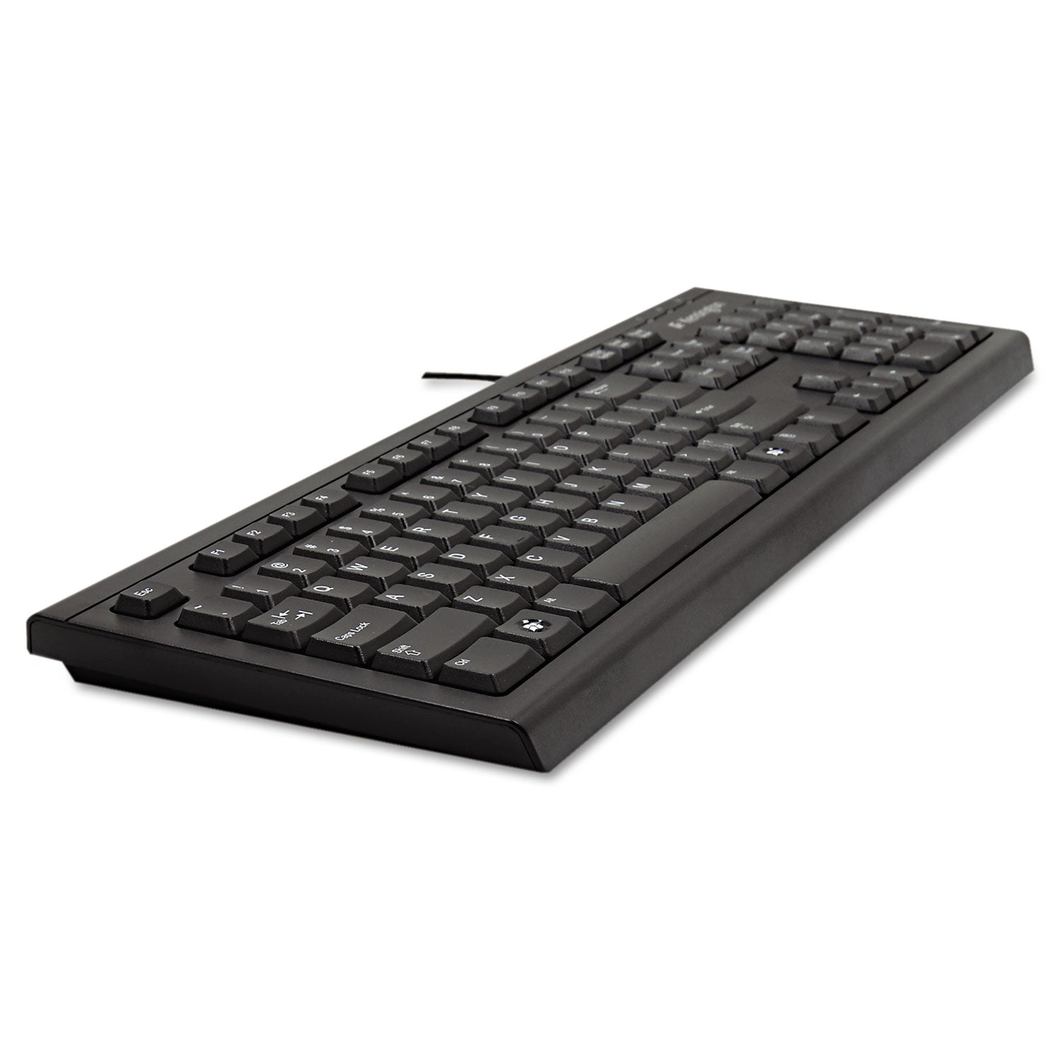 Keyboard for Life Slim Spill-Safe Keyboard, 104 Keys, Black - 