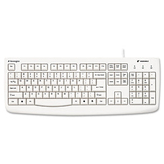 Pro Fit USB Washable Keyboard, 104 Keys, White - 