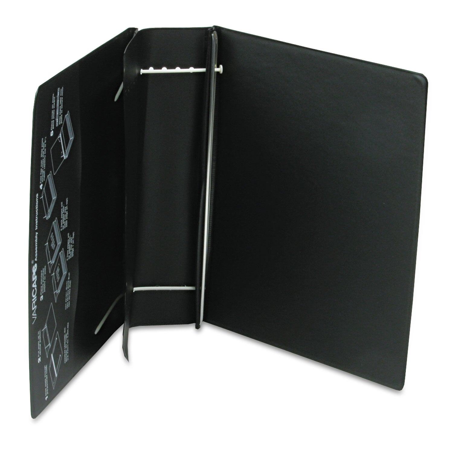 VariCap Expandable Binder, 2 Posts, 6" Capacity, 11 x 8.5, Black - 