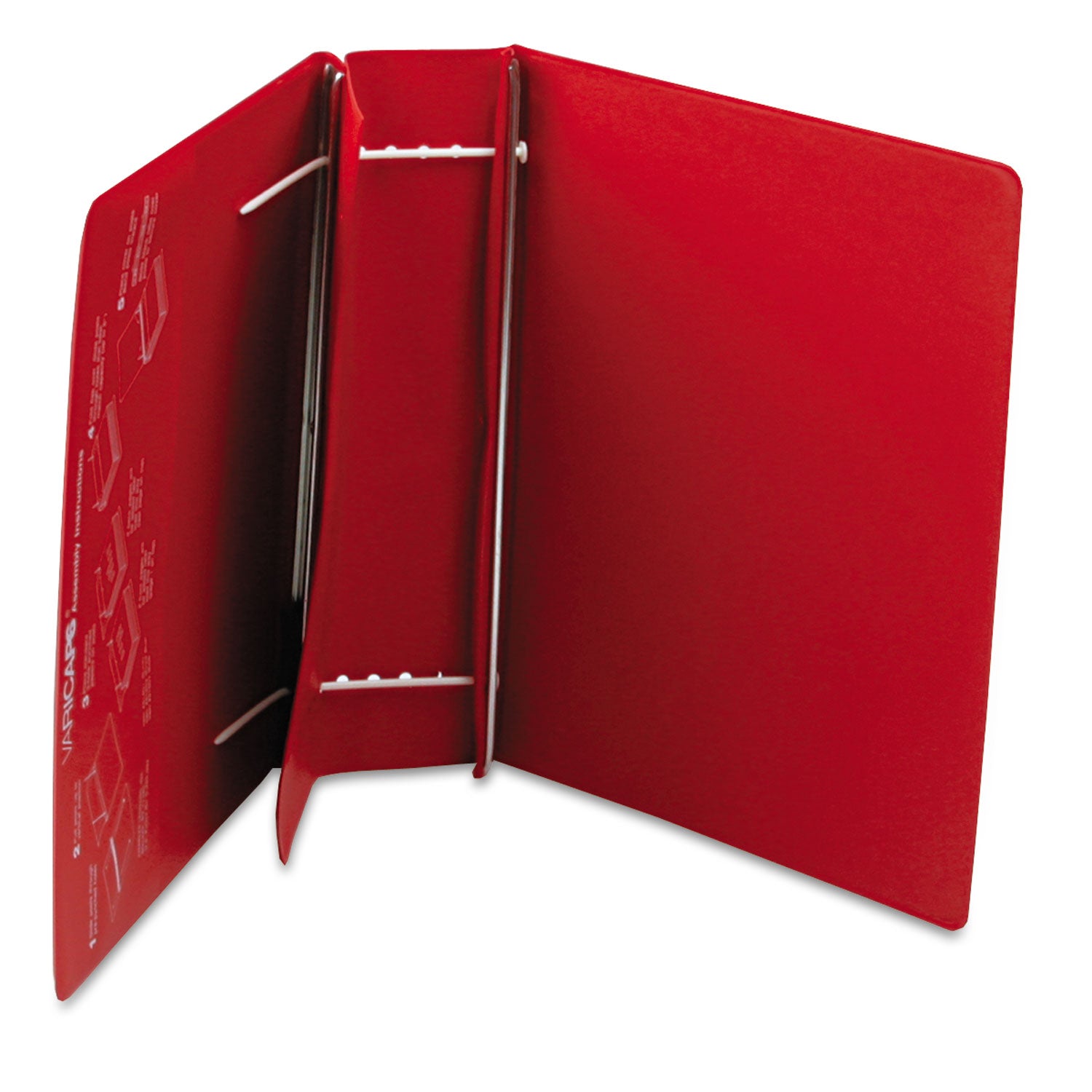 VariCap Expandable Binder, 2 Posts, 6" Capacity, 11 x 8.5, Red - 