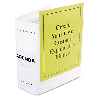 VariCap Expandable Binder, 2 Posts, 6" Capacity, 11 x 8.5, White