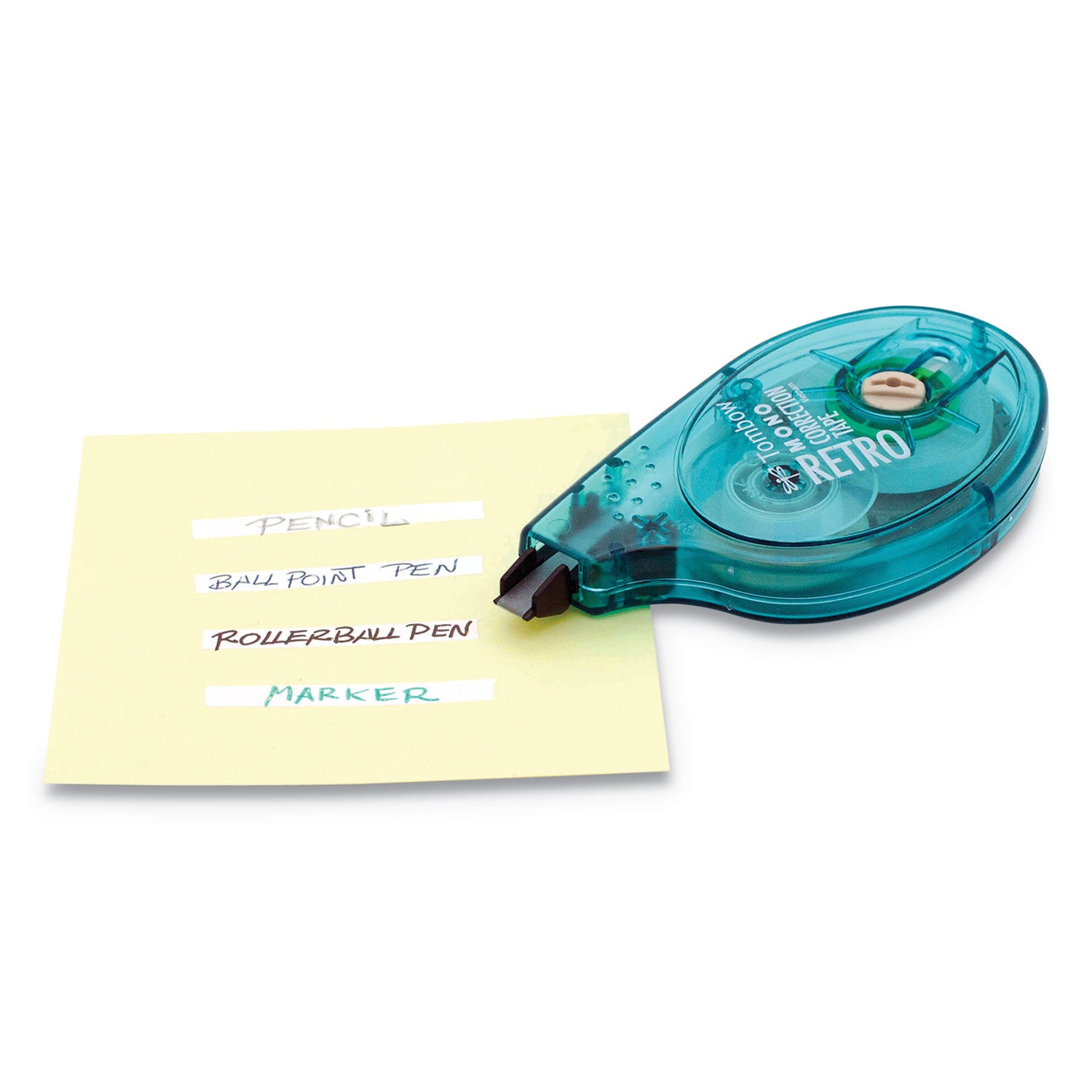 MONO Original Correction Tape, Assortedt RetroColor Applicators, 0.17" x 394", 6/Box - 