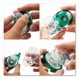MONO Refillable Correction Tape, Clear Applicator, 0.17" x 472 - 