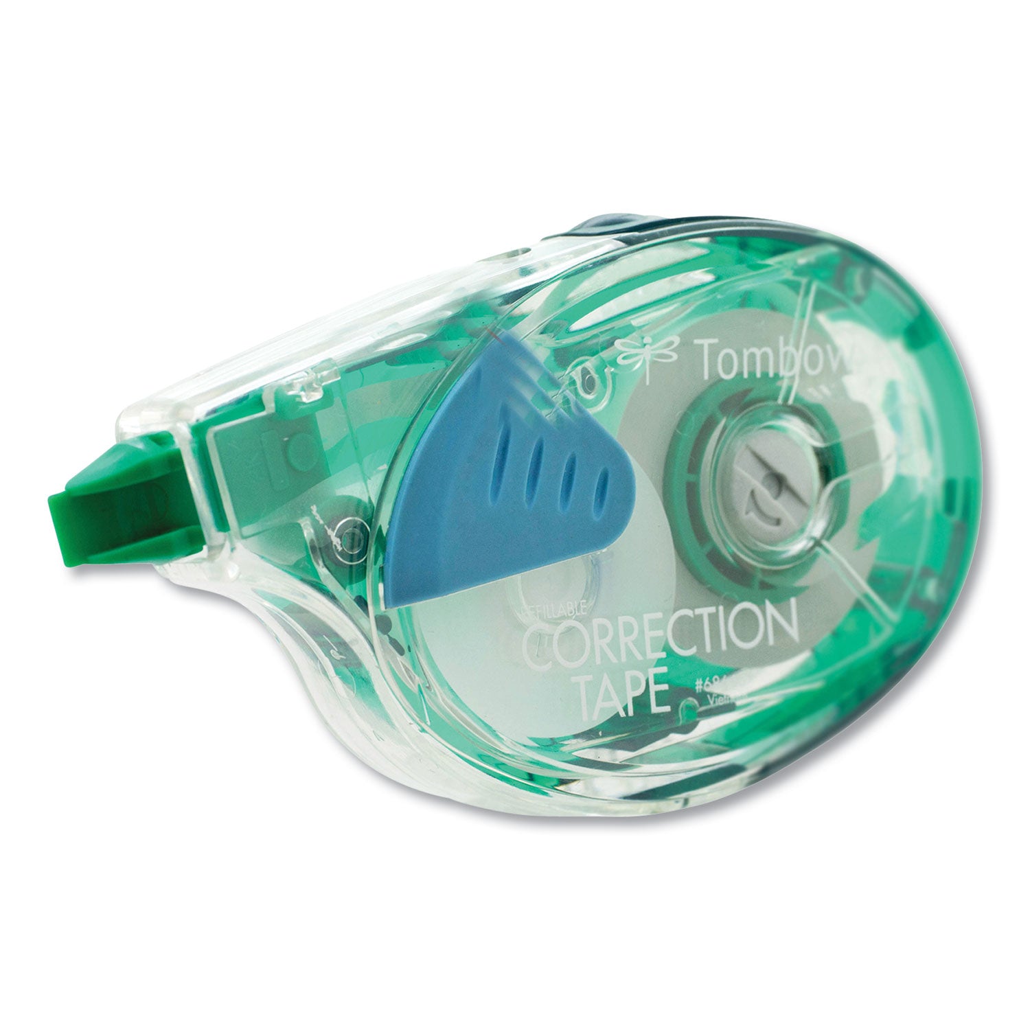 MONO Refillable Correction Tape, Clear Applicator, 0.17" x 472 - 