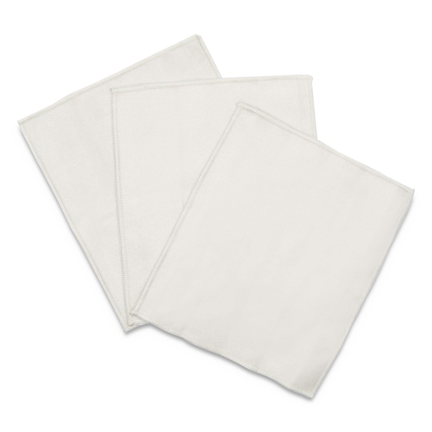 Microfiber Cleaning Cloths, 6 x 7, Unscented, Gray, 3/Pack - 