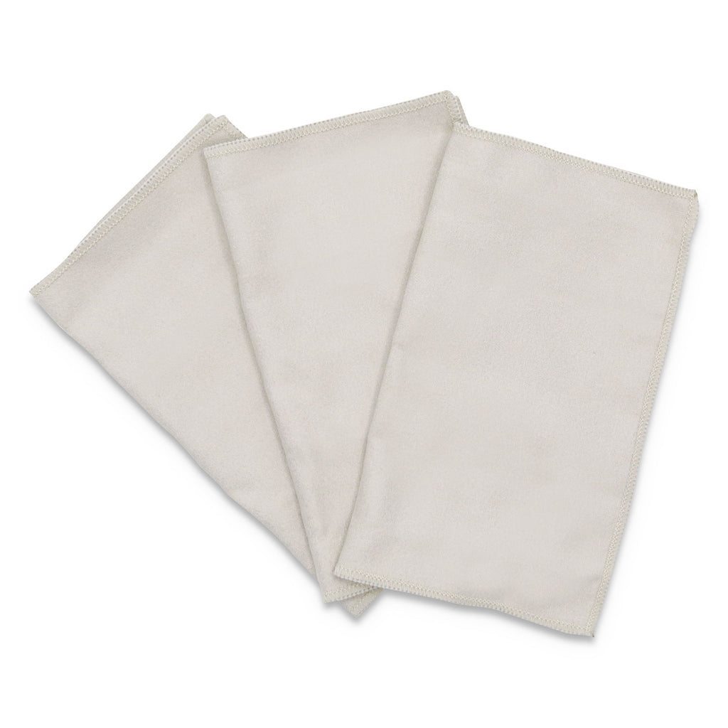 Microfiber Cleaning Cloths, 6 x 7, Unscented, Gray, 3/Pack - 