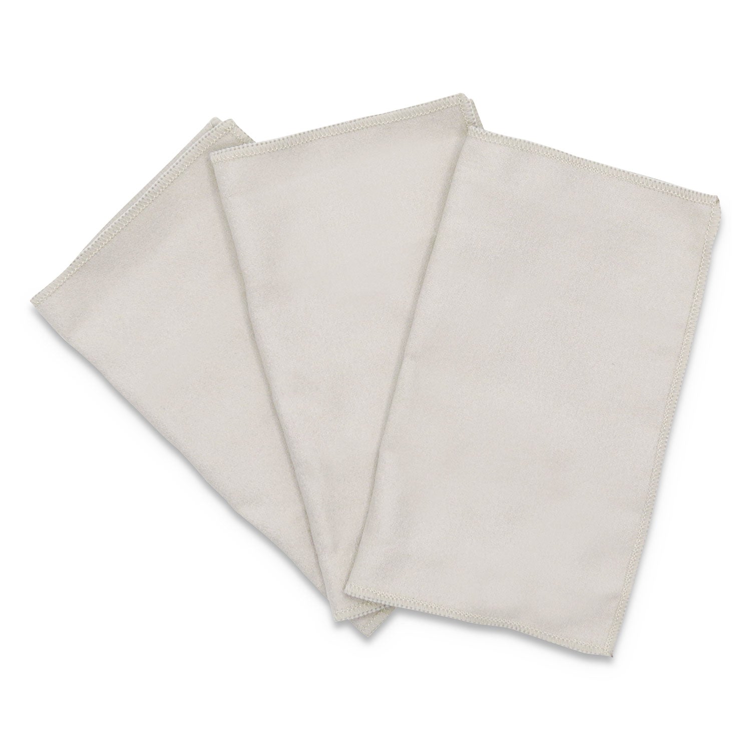 Microfiber Cleaning Cloths, 6 x 7, Unscented, Gray, 3/Pack - 