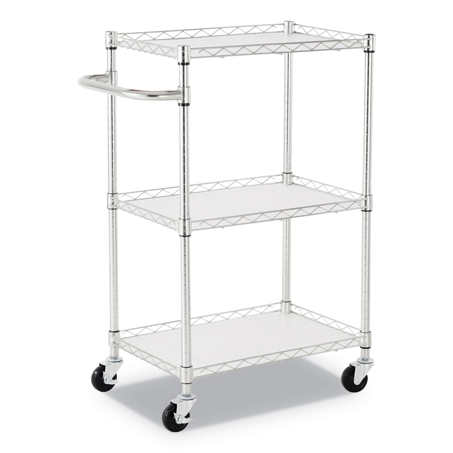 three-shelf-wire-cart-with-liners-metal-3-shelves-450-lb-capacity-24-x-16-x-39-silver_alesw322416sr - 1