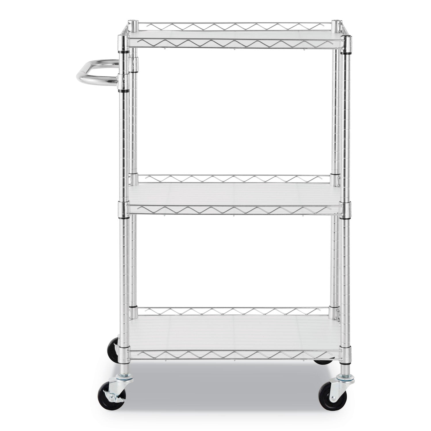 three-shelf-wire-cart-with-liners-metal-3-shelves-450-lb-capacity-24-x-16-x-39-silver_alesw322416sr - 2