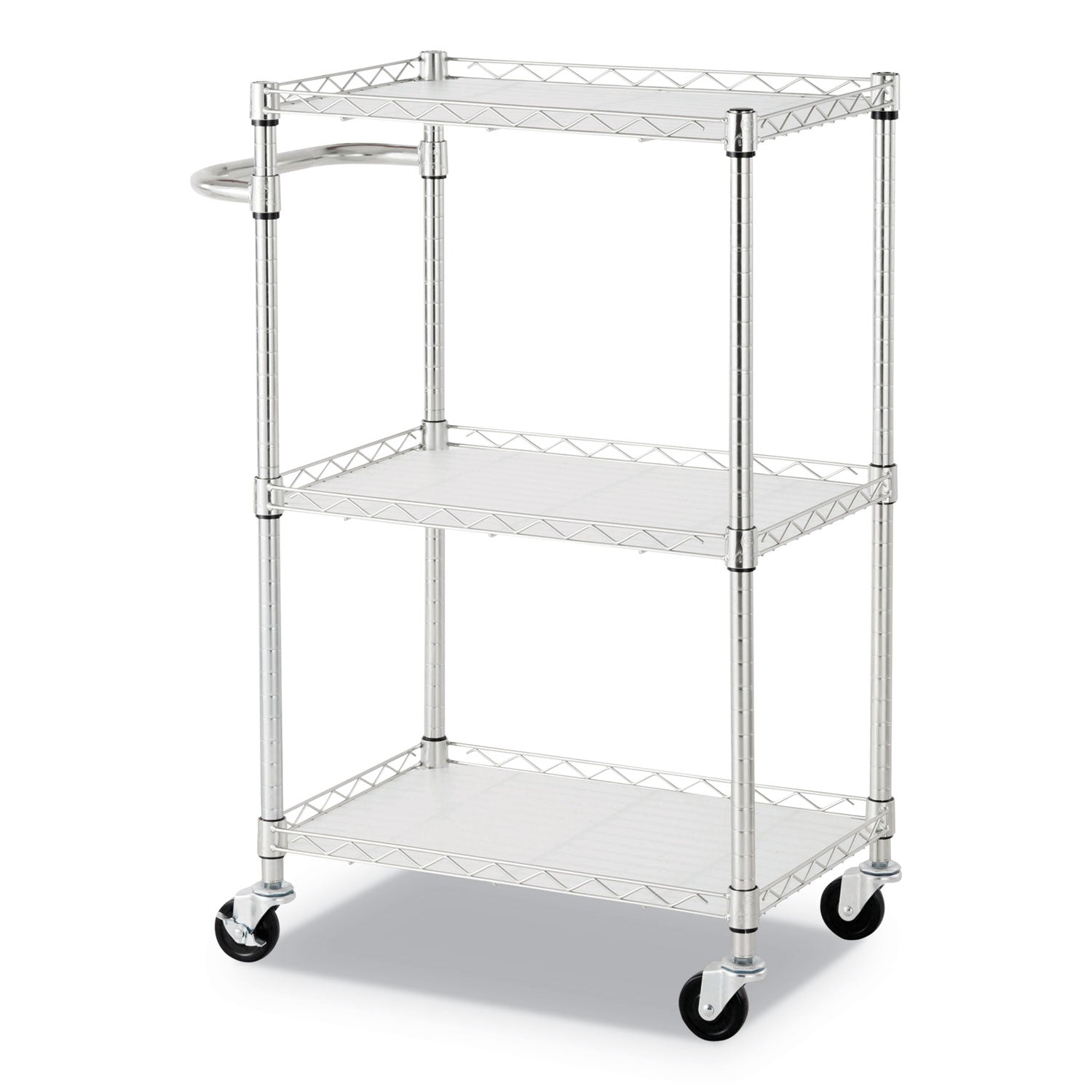 three-shelf-wire-cart-with-liners-metal-3-shelves-450-lb-capacity-24-x-16-x-39-silver_alesw322416sr - 3
