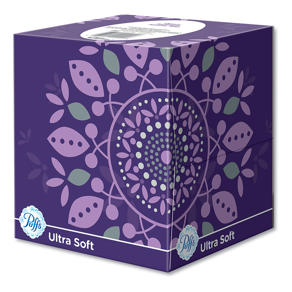 Ultra Soft Facial Tissue, 2-Ply, White, 56 Sheets/Box, 4 Boxes/Pack, 6 Packs/Carton