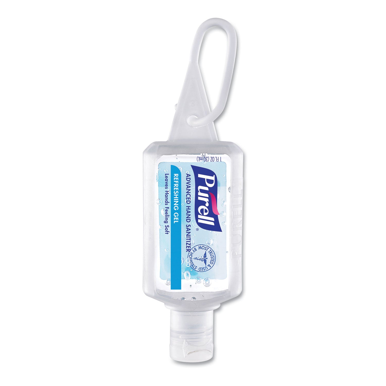 PURELL Advanced Hand Sanitizer Gel - 1 fl oz (29.6 mL) - Flip Top Bottle Dispenser - Kill Germs - Hand, Skin - Moisturizing - Clear - 36 / Carton - 1