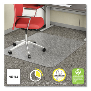 economat-occasional-use-chair-mat-for-low-pile-carpet-45-x-53-rectangular-clear_defcm11242com - 1