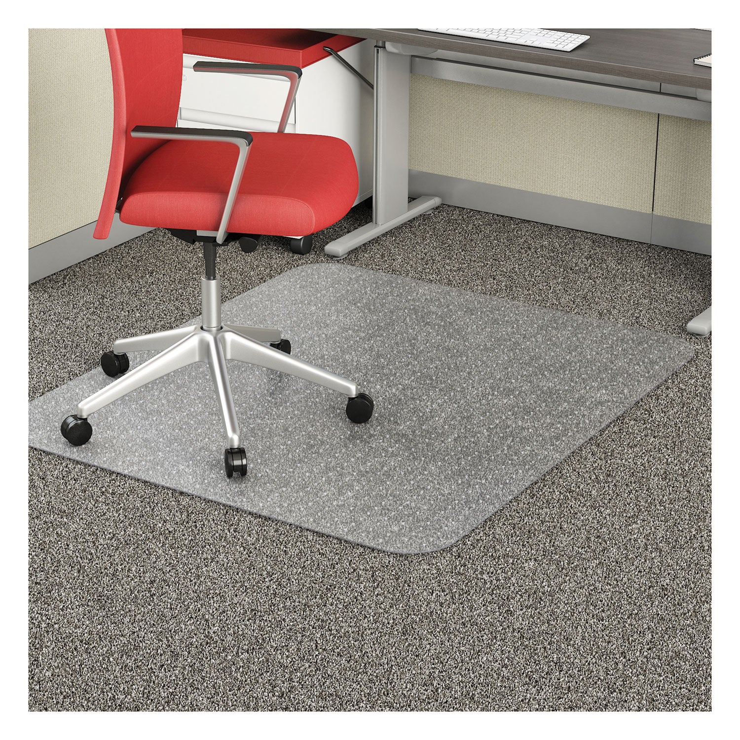 economat-occasional-use-chair-mat-low-pile-carpet-roll-46-x-60-rectangle-clear_defcm11442fcom - 2