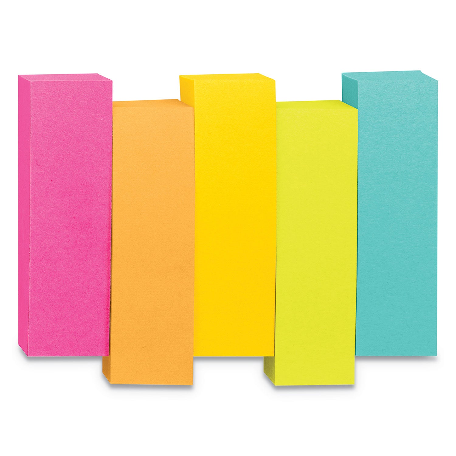 Page Flag Markers, Assorted Brights, 100 Flags/Pad, 5 Pads/Pack - 