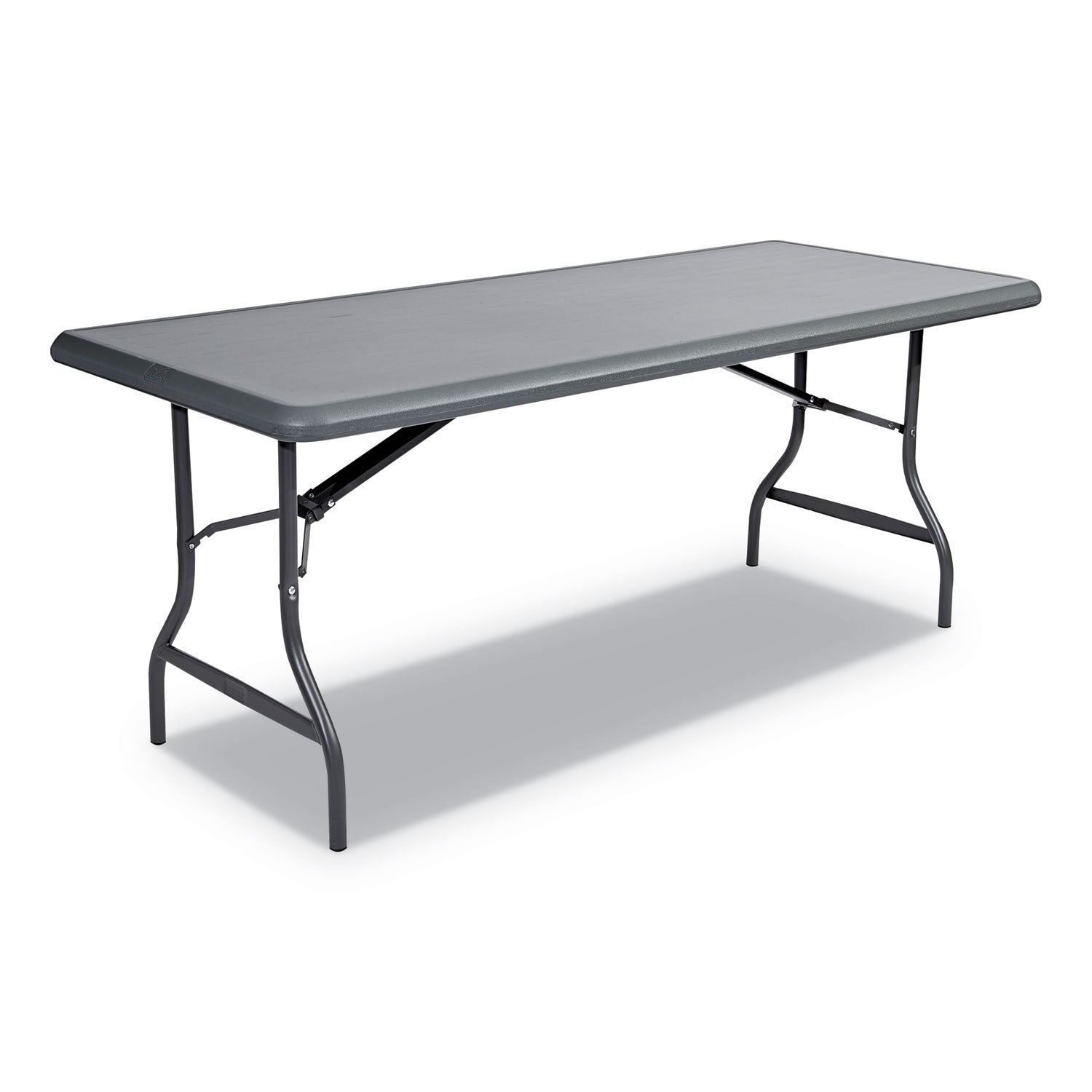 IndestrucTable Industrial Folding Table, Rectangular, 72" x 30" x 29", Charcoal - 1