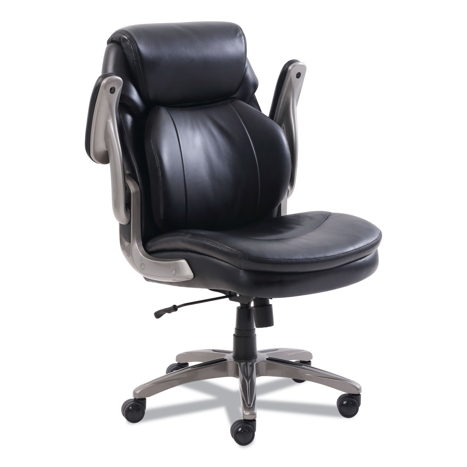 cosset-mid-back-executive-chair-supports-up-to-275-lb-185-to-215-seat-height-black-seat-back-slate-base_srj48966 - 5
