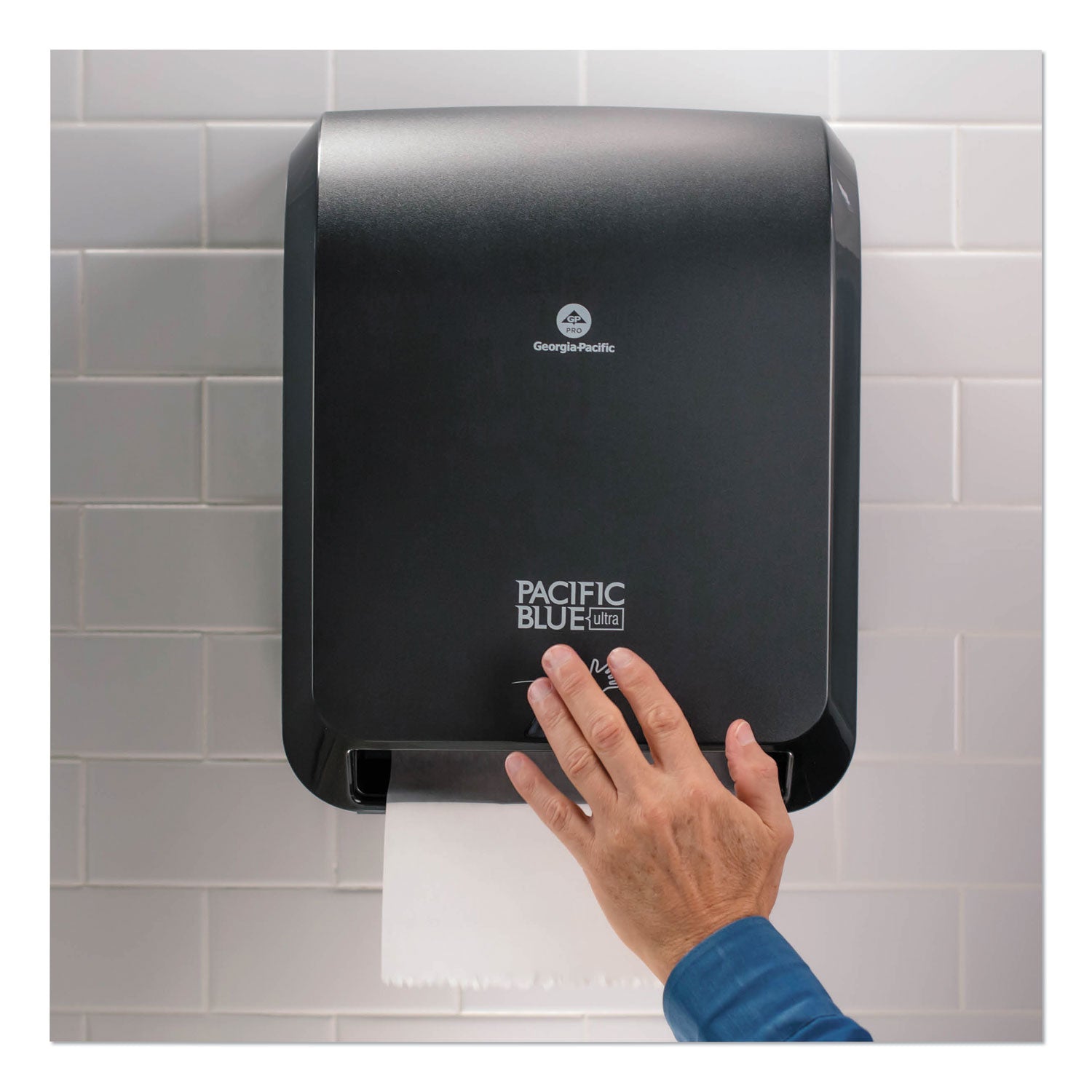 pacific-blue-ultra-paper-towel-dispenser-automated-129-x-9-x-168-black_gpc59590 - 1