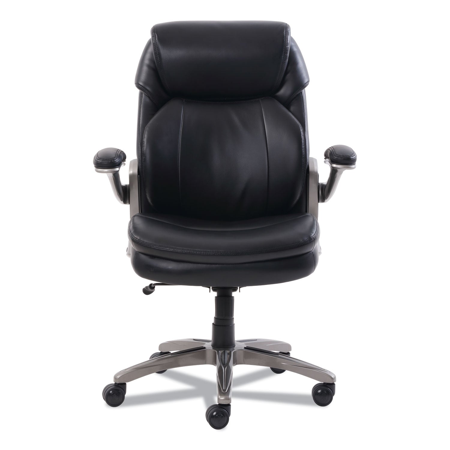 cosset-mid-back-executive-chair-supports-up-to-275-lb-185-to-215-seat-height-black-seat-back-slate-base_srj48966 - 4