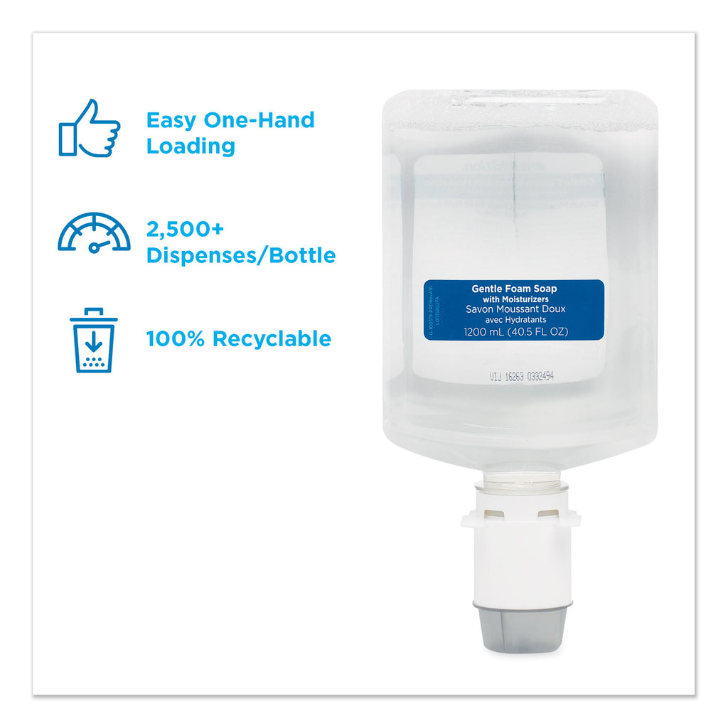 GP enMotion Automated Touchless Moisturizing Gentle Foam Soap Refill, Unscented, 1,200 mL, 2/Carton