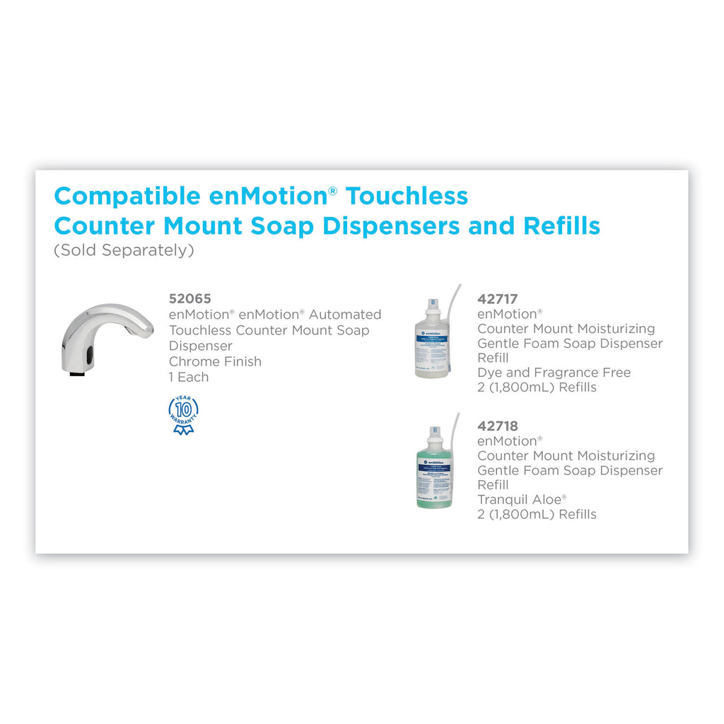 GP enMotion Counter Mount Foam Soap Refill, Fragrance-Free, 1,800 mL, 2/Carton
