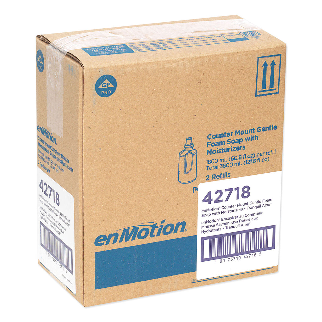 GP enMotion Counter Mount Foam Soap Refill, Tranquil Aloe, 1,800 mL, 2/Carton
