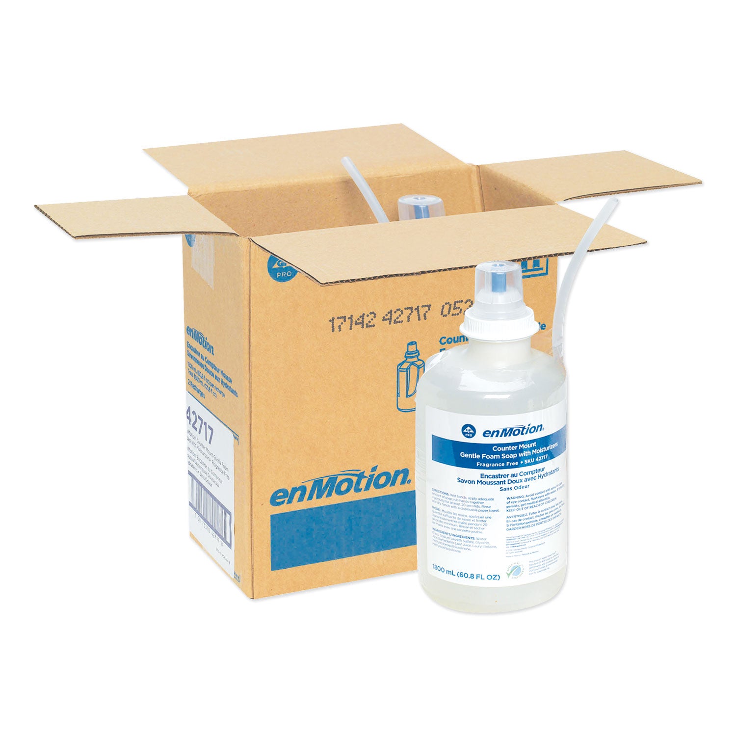 GP enMotion Counter Mount Foam Soap Refill, Fragrance-Free, 1,800 mL, 2/Carton