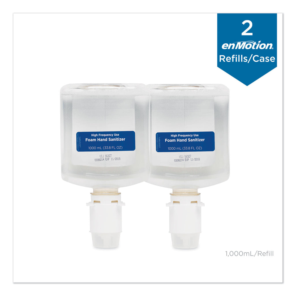 GP enMotion High-Frequency-Use Foam Sanitizer Dispenser Refill, Fragrance-Free, 1,000 mL, Fragrance-Free, 2/Carton