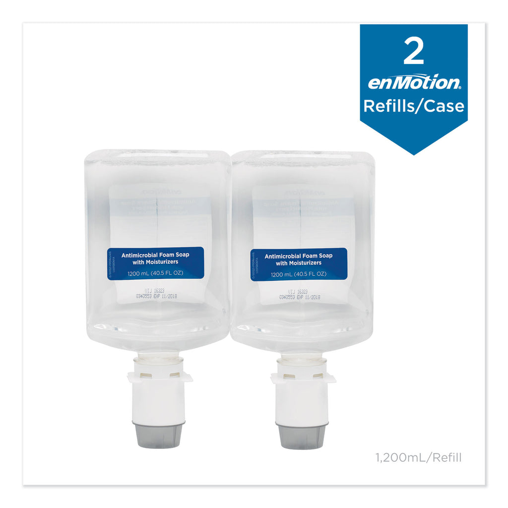 GP enMotion Automated Touchless Antimicrobial Foam Soap Refill, Unscented, 1,200 mL, 2/Carton