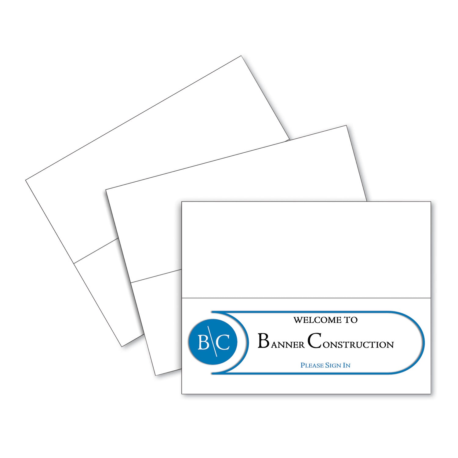 Scored Tent Cards, 4.25 x 11, White,1 Card/Sheet, 50 Sheets/Box
