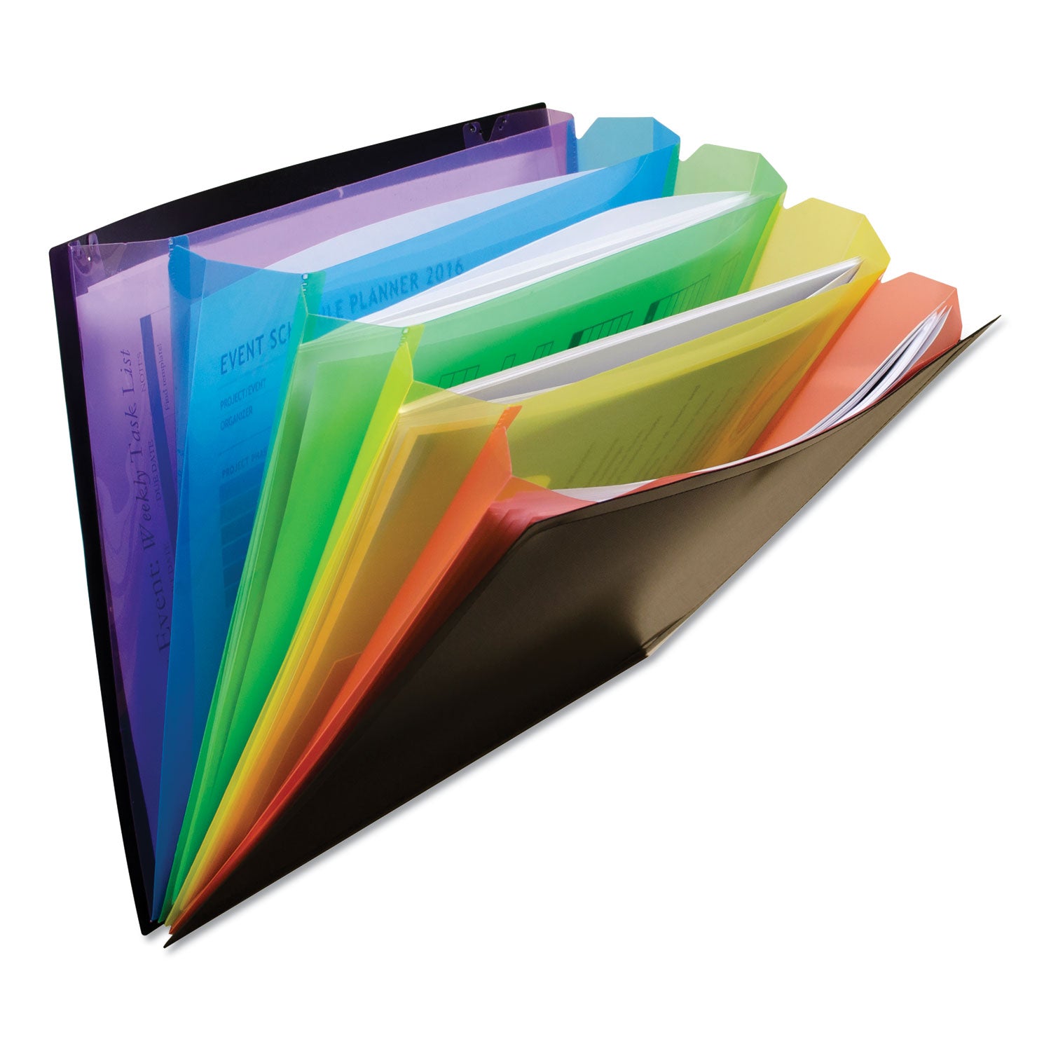 rainbow-document-sorter-case-5-expansion-5-sections-elastic-cord-closure-letter-size-black-multicolor_cli59011 - 2
