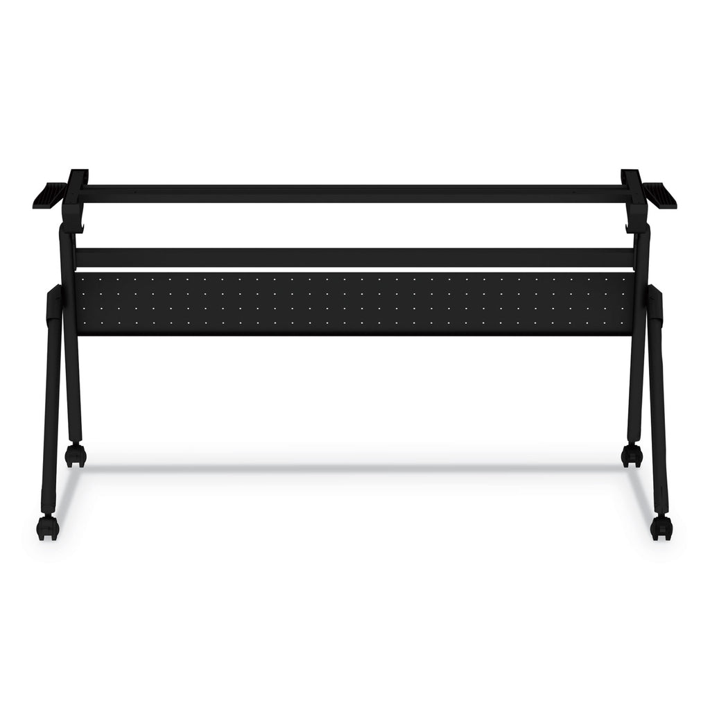 Flip and Nest Table Base, 55.88w x 23.63d x 28.5h, Black