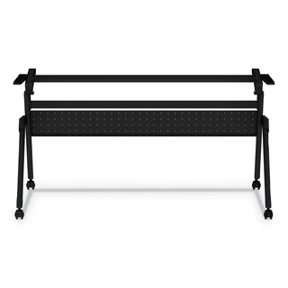 Flip and Nest Table Base, 55.88w x 23.63d x 28.5h, Black