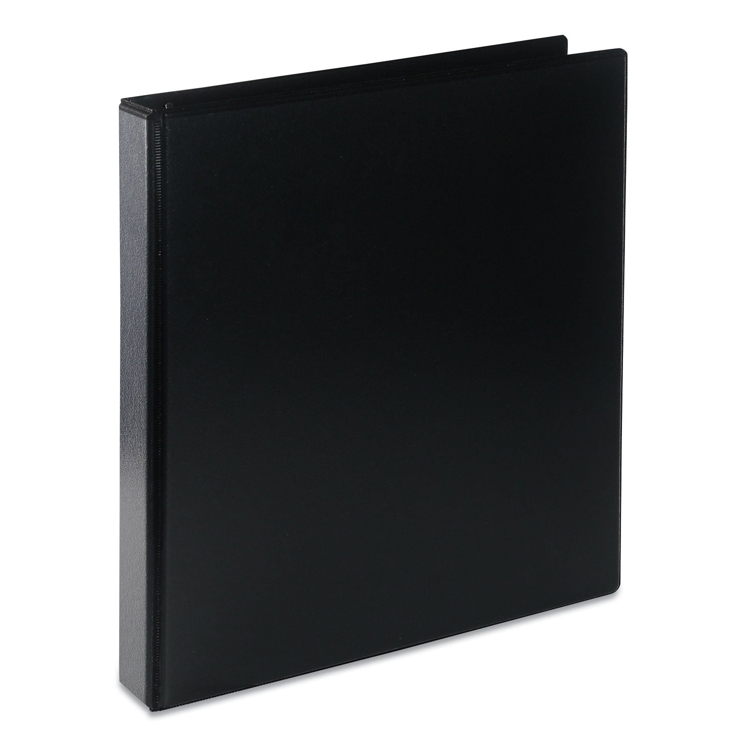 Deluxe Round Ring View Binder, 3 Rings, 1" Capacity, 11 x 8.5, Black - 
