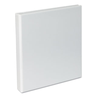 Slant D-Ring View Binder, 3 Rings, 1" Capacity, 11 x 8.5, White, 4/Pack