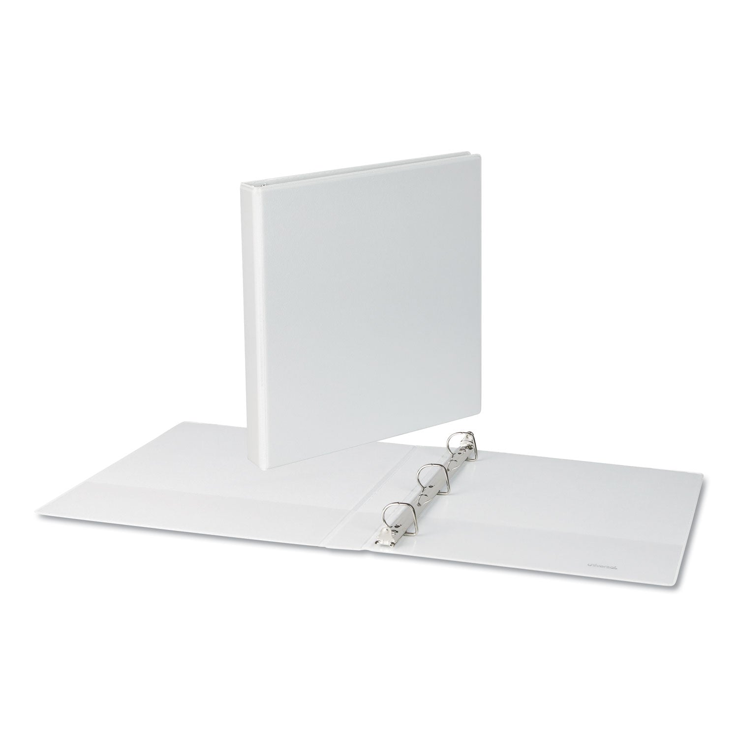 Slant D-Ring View Binder, 3 Rings, 1" Capacity, 11 x 8.5, White, 4/Pack - 