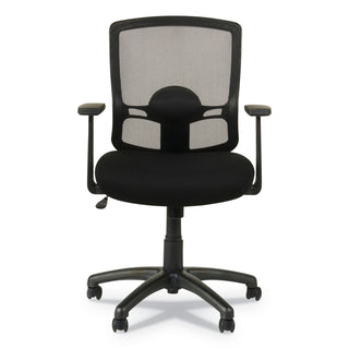 Alera Etros Series Mesh Mid-Back Chair, Supports Up to 275 lb, 18.03" to 21.96" Seat Height, Black