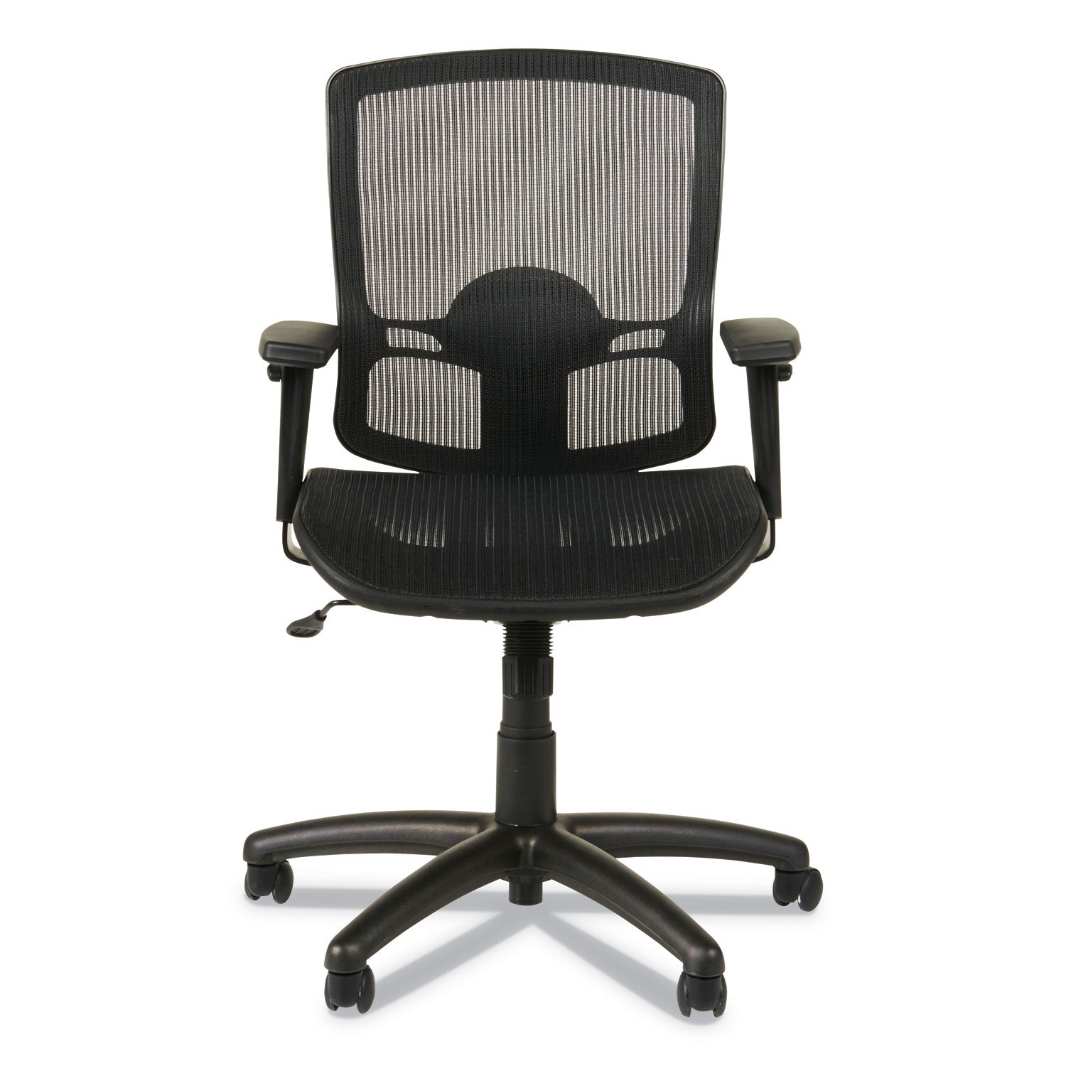 Alera Etros Series Suspension Mesh Mid-Back Synchro Tilt Chair, Supports Up to 275 lb, 15.74" to 19.68" Seat Height, Black - 