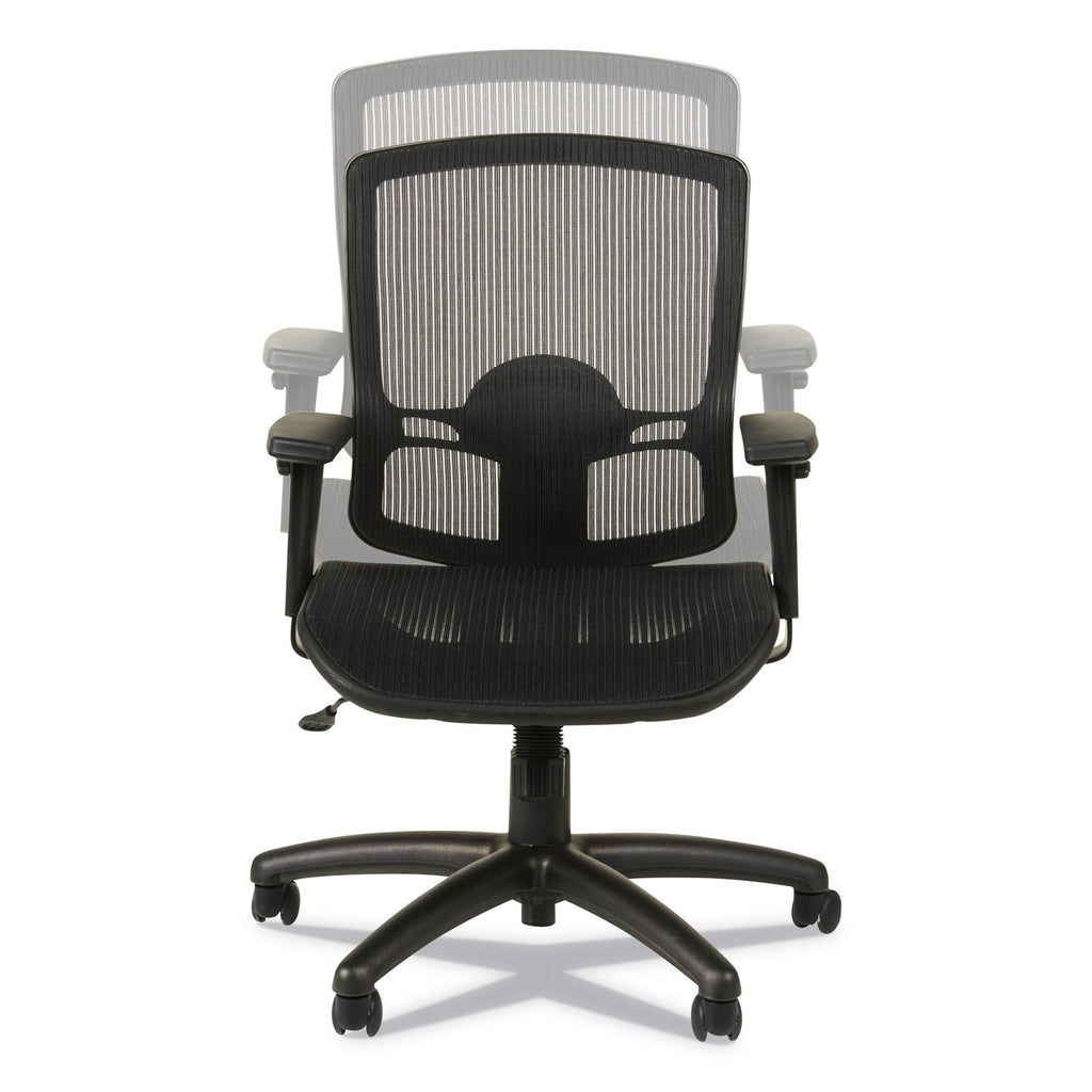 Alera Etros Series Suspension Mesh Mid-Back Synchro Tilt Chair, Supports Up to 275 lb, 15.74" to 19.68" Seat Height, Black