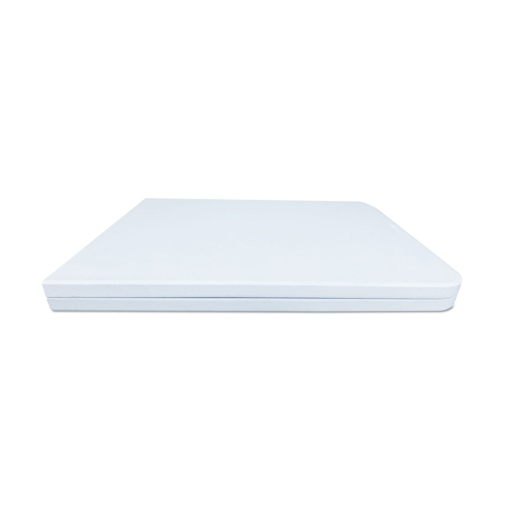 Fold-in-Half Resin Folding Table, Rectangular, 72w x 29.63d x 29.25h, White - 