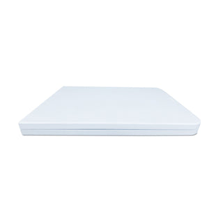Fold-in-Half Resin Folding Table, Rectangular, 72w x 29.63d x 29.25h, White - 