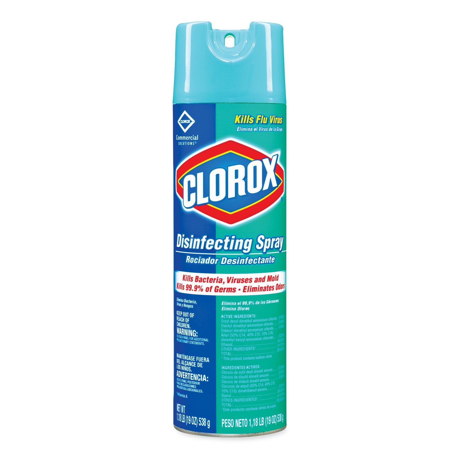 Disinfecting Spray, Fresh, 19 oz Aerosol Spray, 12/Carton - 