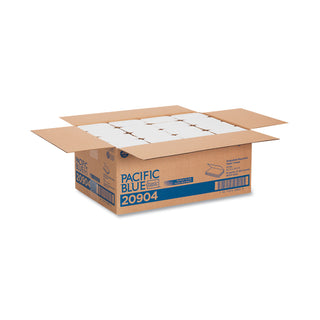 Pacific Blue Basic S-Fold Paper Towels, 1-Ply, 10.25 x 9.25, White, 250/Pack, 16 Packs/Carton