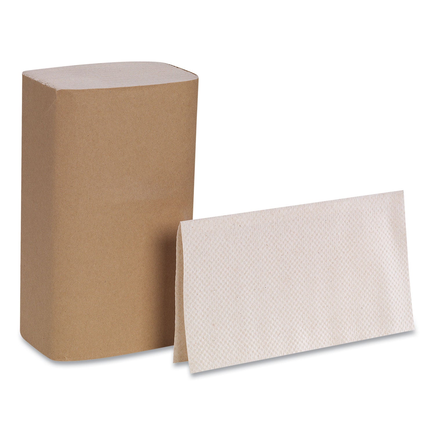 Pacific Blue Basic S-Fold Paper Towels, 1-Ply, 10.25 x 9.25, Brown, 250/Pack, 16 Packs/Carton - 