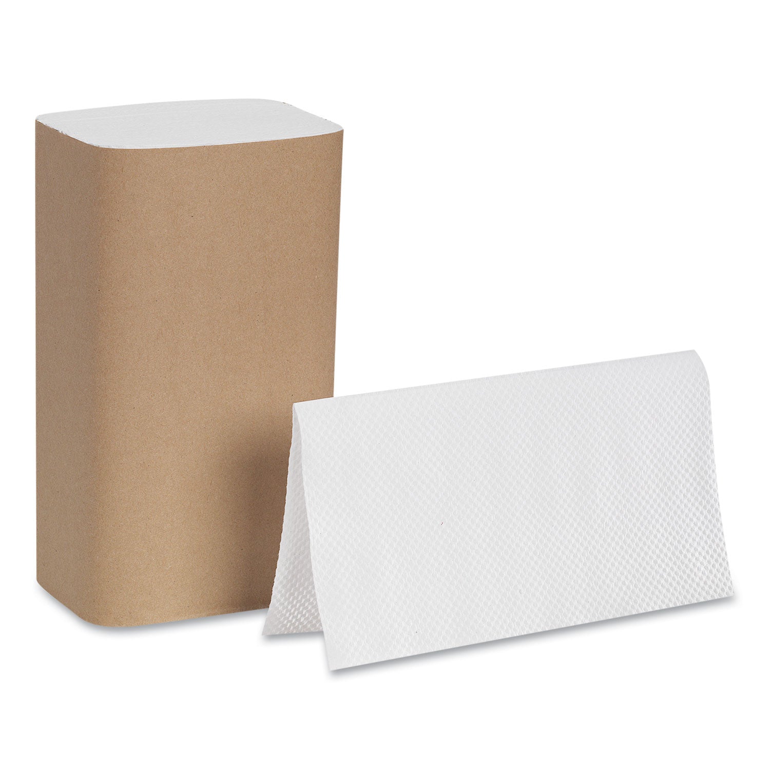 Pacific Blue Basic S-Fold Paper Towels, 1-Ply, 10.25 x 9.25, White, 250/Pack, 16 Packs/Carton - 
